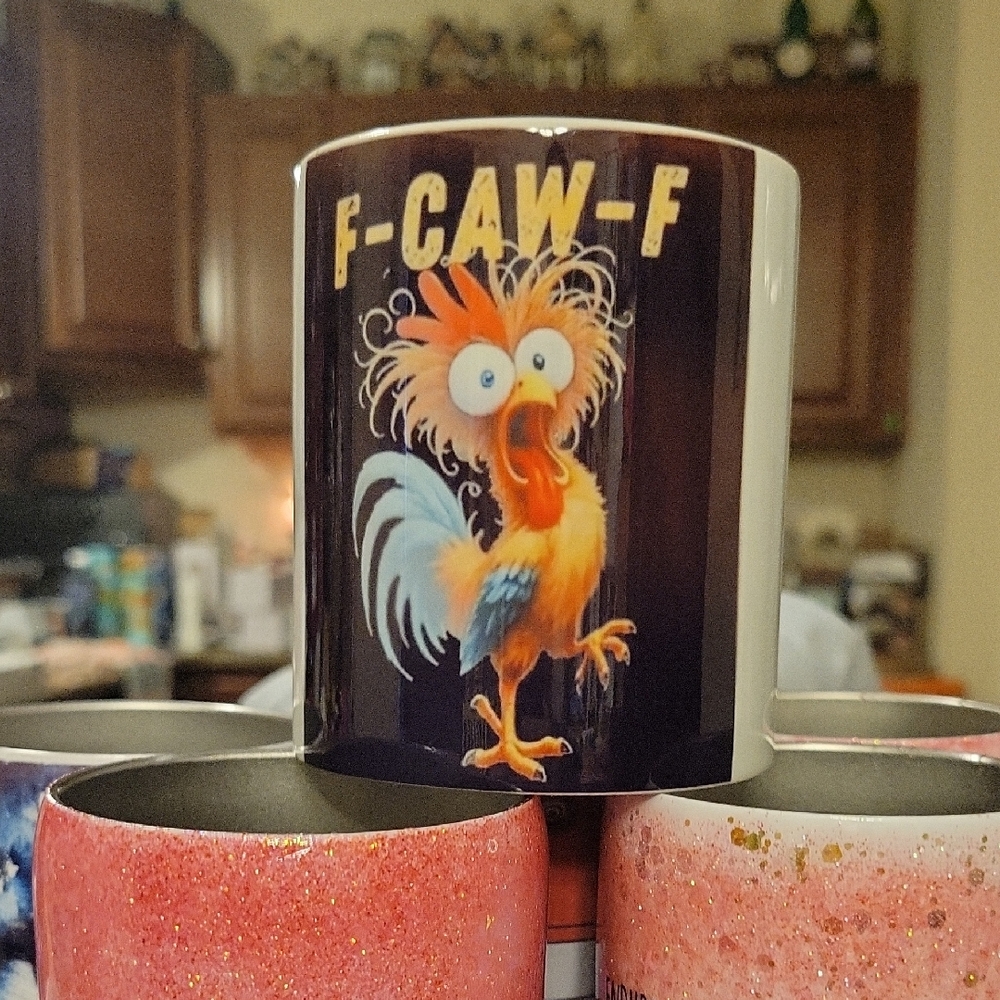 F-CAW-F Colorful Rooster Mug